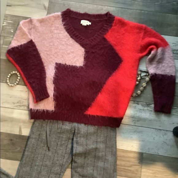 Molly Bracken colour blocked sweater M/L - Picture 1 of 3